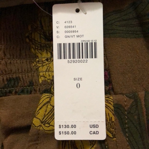 NWT Anthropologie “Maeve” Terrance Floral Pants - Picture 8 of 8